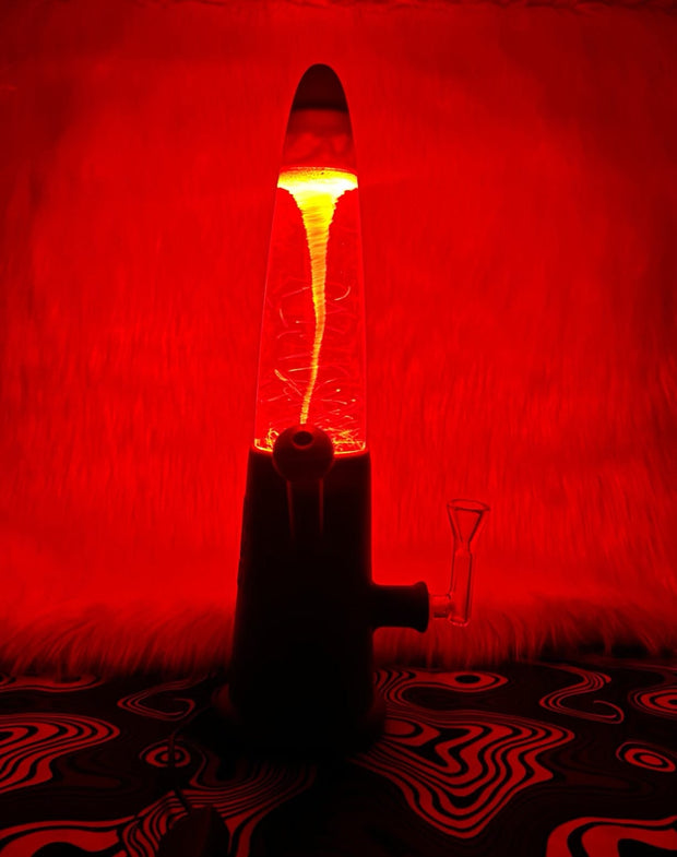 LED Iridescent Light Up Beaker Glass Water Pipe/Bong