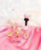 Pink Honey Bee Beehive Glass Water Pipe/Dab Rig