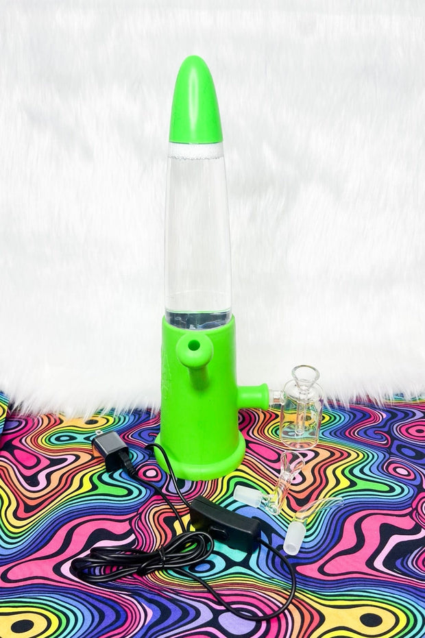 LED Iridescent Light Up Beaker Glass Water Pipe/Bong