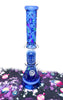 Blue Outer Space 18in Glass Water Pipe/Bong