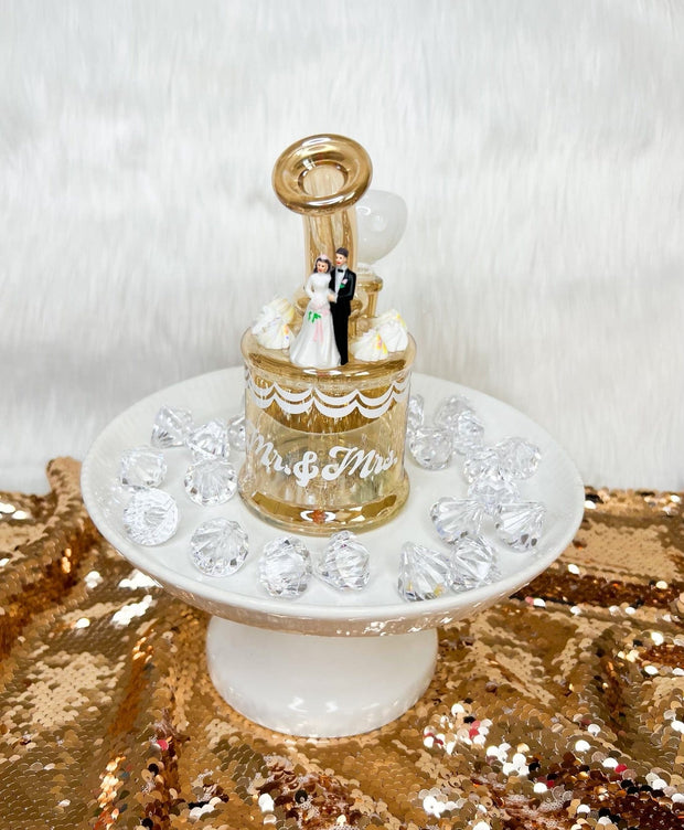 Wedding Cake Glass Water Pipe/Dab Rig