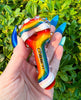 Cheech Rainbow Glass Hand Pipe