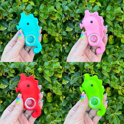 Seahorse Silicone Hand Pipe