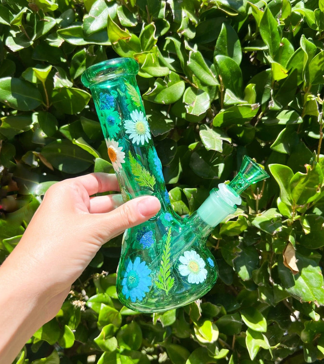工芸品 Tiffany blue pipe Blue Astronaut 16in Space Bong With Chandelier Perc| Planet Bong