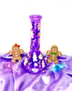 Purple Gingerbread Man Glass Water Pipe/Bong