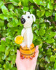 Dog Bong On Green Background