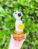 Dog Bubbler On Green Background