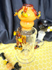 Amber Beehive Drip Water Pipe/Dab Rig