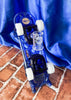 Blue Skateboard 9in Glass Water Pipe/Dab Rig