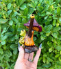 Frog Mushroom Bamboo Ceramic Pipe
