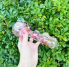 Large Pink 8in Glass Hand Pipe