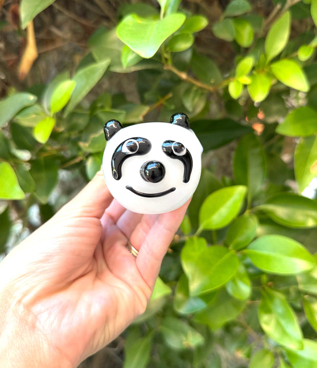 Panda Bear Glass Hand Pipe