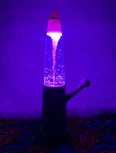 LED Iridescent Light Up Beaker Glass Water Pipe/Bong