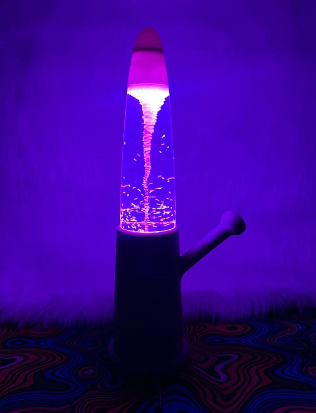 LED Iridescent Light Up Beaker Glass Water Pipe/Bong