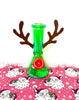 green reindeer glass bong