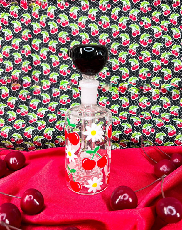 Cute Cherry 10in Glass Water Pipe/Bong