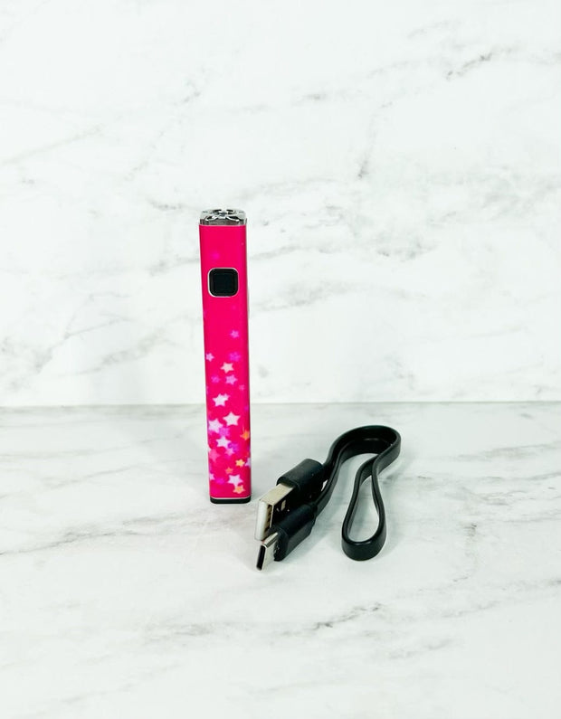 510 Threaded Battery Fuchsia Rainbow Stars Starter Kit