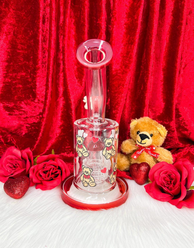 Teddy Bear Glass Water Pipe/Dab Rig