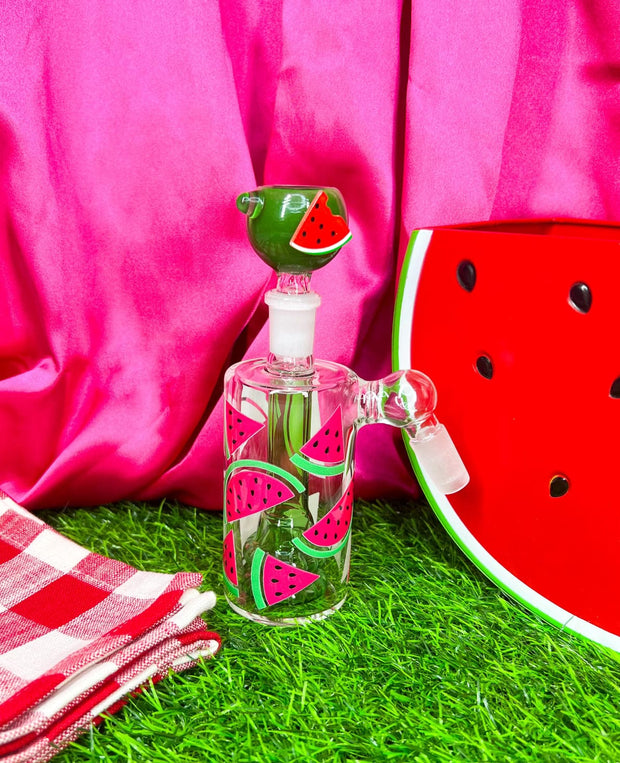 Yummy Watermelon 10in Glass Water Pipe/Bong