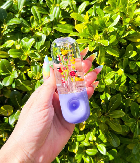🐞🐝 Ladybug & Bee Glycerin Hand Pipe | Cooling Glass Tube