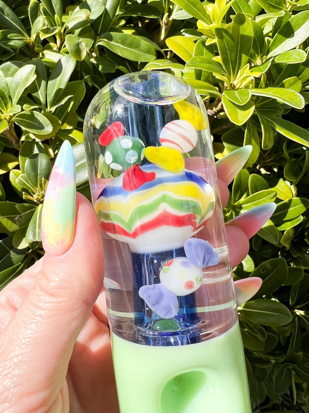 Cute Candy Glycerin Glass Hand Pipe