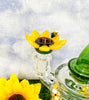 Sunflower Fields Glass Water Pipe/Dab Rig
