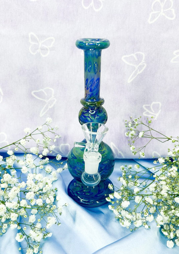 Fumed 8 Inch Vase Glass Water Pipe/Dab Rig