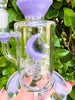 Purple Star & Moon Glass Water Pipe/Dab Rig