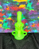 Neon Matte Glow In The Dark Recycler 8in Glass Water Pipe/Dab Rig