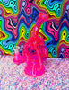 Hot Pink 9in Recycler Glass Water Pipe/Dab Rig