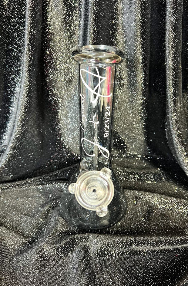 Custom Wedding Glass Water Pipe/Bong