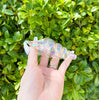 Pink Iridescent Sea Shell Glass Hand Pipe