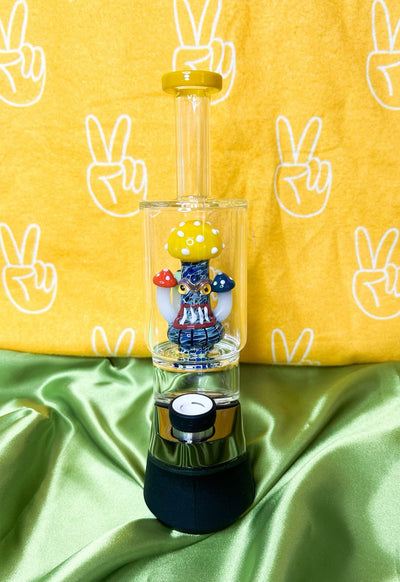 Yellow Angry Mushroom Puffco Glass Attachment Replacement