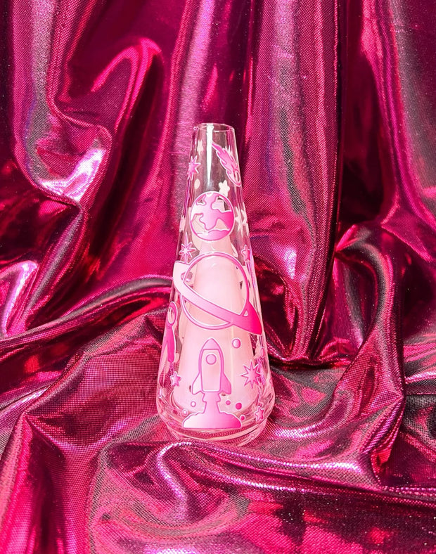 Pink Space Astronaut Puffco Glass Attachment Replacement