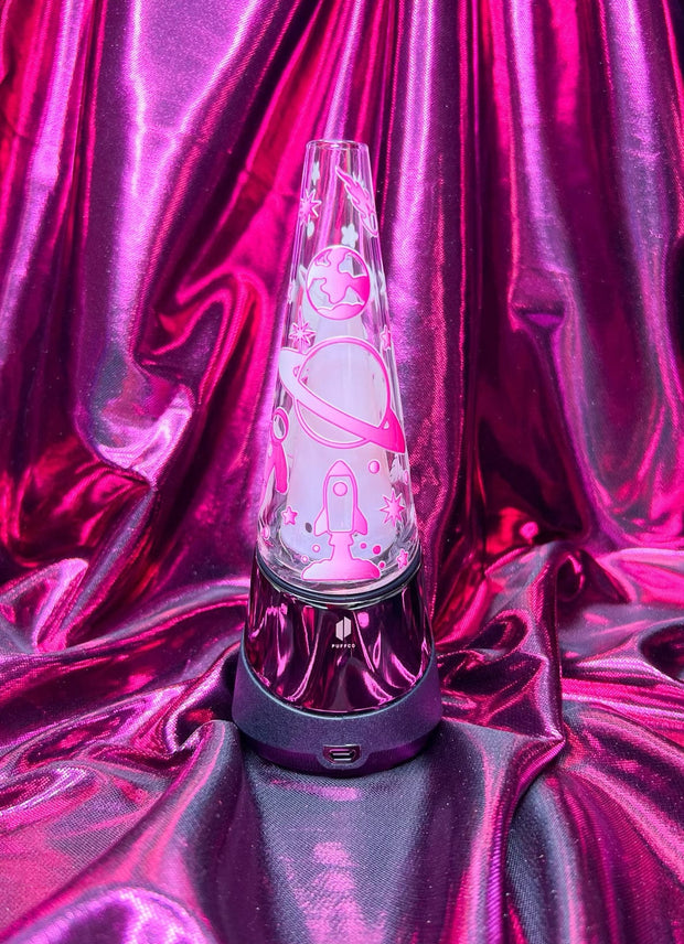 Pink Space Astronaut Puffco Glass Attachment Replacement