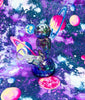 Mini Iridescent Astronaut 6in Glass Water Pipe/Dab Rig