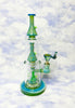 Cheech Fumed 11in Double Bong Perc Glass Water Pipe/Dab Rig
