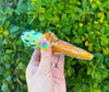 Green ice Cream Glass Hand Pipe