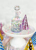 Birthday Cake Iridescent Glass Water Pipe/Dab Rig