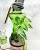 Cheech Green Fumed Crystal Recycler Glass Water Pipe/Rig