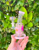 Mini 5 Inch Dried Floral Glass Water Pipe/Dab Rig