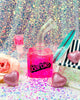 Pink Girly Freezable Glycerin Neon Square Glass Water Pipe/Dab Rig