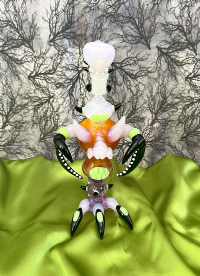 Milky Pink Claw Monster Water Pipe/Dab Rig