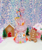 Pink Let’s Get Baked Gingerbread Glass Water Pipe/Dab Rig