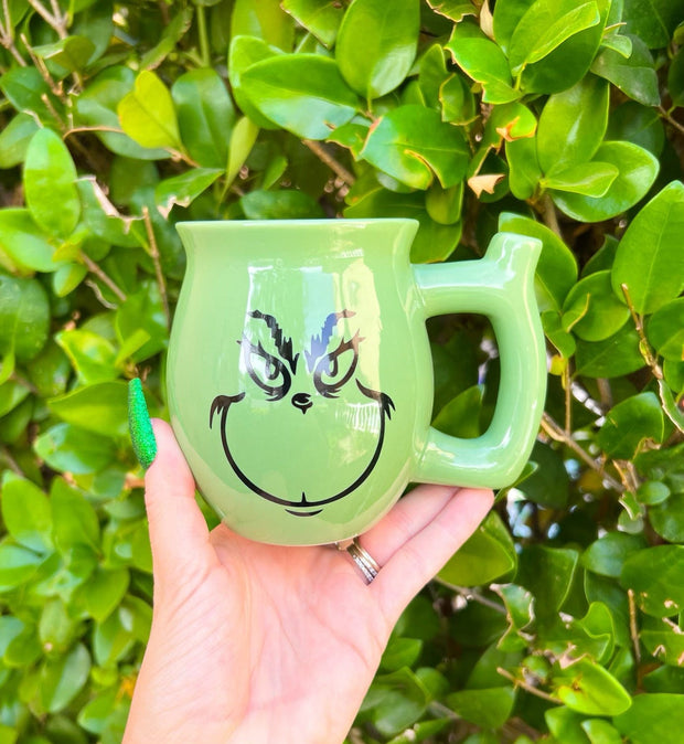 Grinch Christmas Mug Hand Pipe