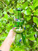 Green Christmas Lights Glass Water Pipe/Dab Rig