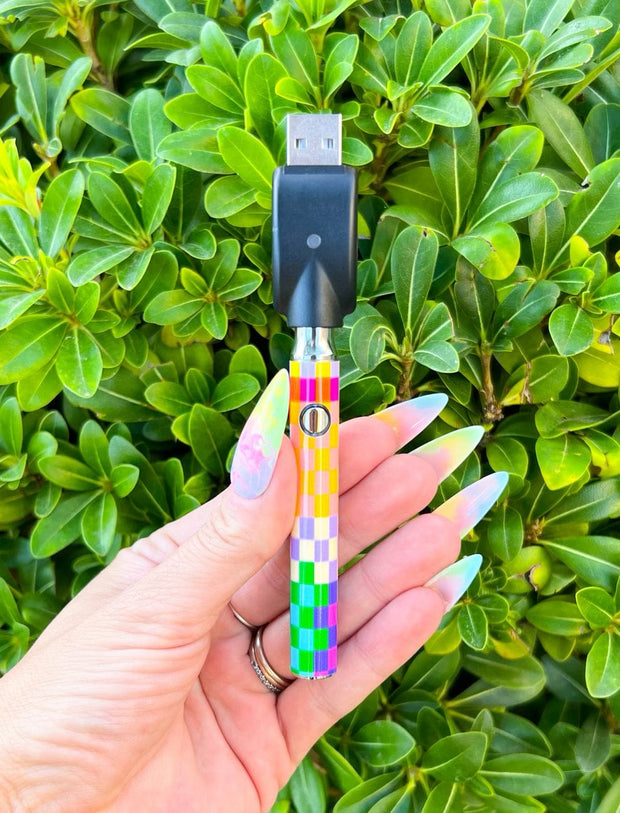 510 Threaded Battery Rainbow Checkered Starter Kit