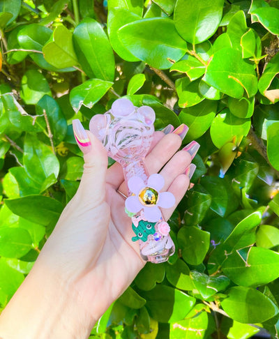 Cactus Daisy Glass Hand Pipe