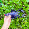 Blue Scorpion Glass Hand Pipe