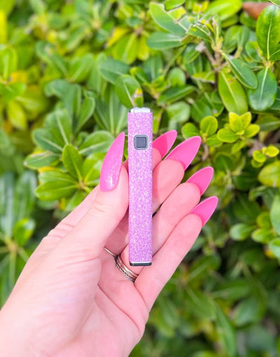 510 Threaded Battery Light Pink Glitter Vape Pen